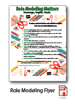 How to role model healthy behaviors flyer 